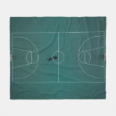 Schitterend Basketball-ontwerp Fleece Deken (Voorkant (Horizontaal))