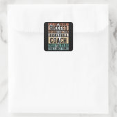 Schitterend Basketball-ontwerp Vierkante Sticker (Tas)