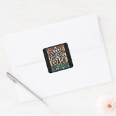 Schitterend Basketball-ontwerp Vierkante Sticker (Envelop)