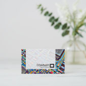 Schitterend beeldscherm visitekaartje (Staand voorkant)