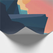 Schitterend berglandschap cadeaupapier (Hoek)