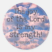 Schitterend bijbelpasta voor kleurenfoto's ronde sticker (Voorkant)