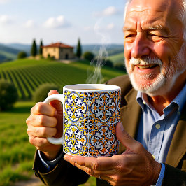 💙 Schitterend blauw en geel Azulejos 9 Koffie  Koffiemok