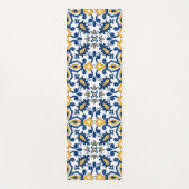 💙 Schitterend blauw en geel Azulejos,    Yoga Ma Yogamat (Voorkant)