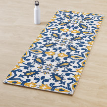 💙 Schitterend blauw en geel Azulejos,    Yoga Ma