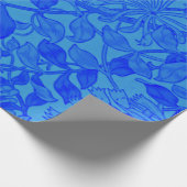 Schitterend blauw honingzucht cadeaupapier (Hoek)