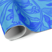 Schitterend blauw honingzucht cadeaupapier (Rol Hoek)