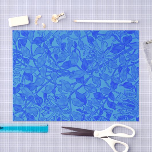 Schitterend blauw honingzucht tissuepapier (Craft)