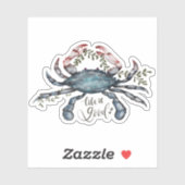 Schitterend blauw kunstontwerp sticker (Vel)