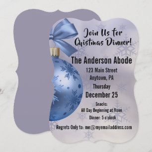 Schitterend blauw Ornament op een zijdelint in Kaart