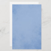 Schitterend blauw perkament briefpapier (Voorkant / Achterkant)