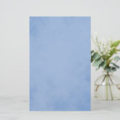 Schitterend blauw perkament briefpapier (Staand voorkant)