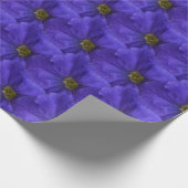 Schitterend blauw Violet Petunias Half Brick Patte Cadeaupapier (Hoek)