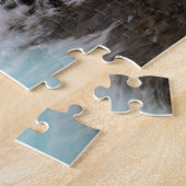 Schitterend blauw waterval in IJsland Legpuzzel (Zijkant)