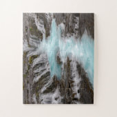 Schitterend blauw waterval in IJsland Legpuzzel (Verticaal)