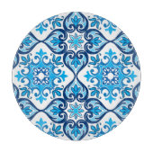 💙 schitterend blauw - witte Azulejos X, snijdend Snijplank (Voorkant)