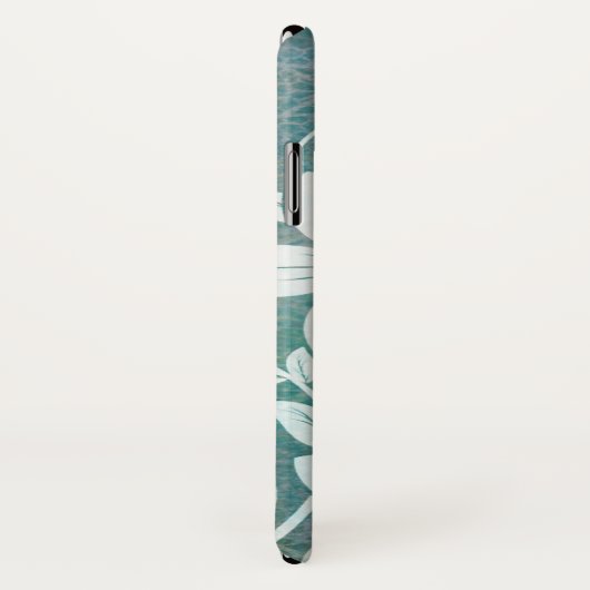 Schitterend Blauwgroen en wit ventilatorontwerp Case-Mate iPhone Case (Achterkant / rechts)