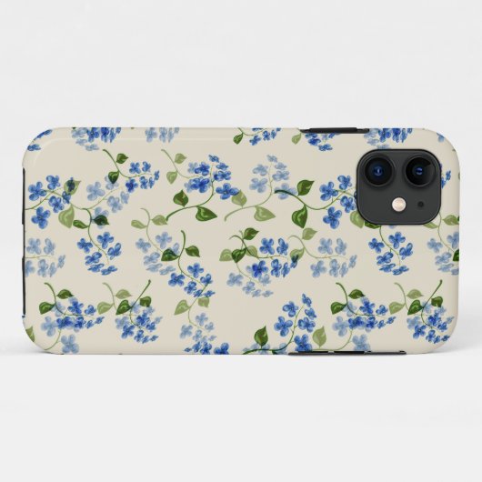 Schitterend bloemloos patroon Case-Mate iPhone case (Achterkant (horizontaal))