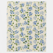 Schitterend bloemloos patroon fleece deken (Voorkant)