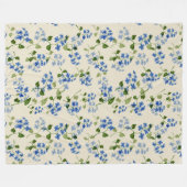 Schitterend bloemloos patroon fleece deken (Voorkant (Horizontaal))