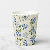 Schitterend bloemloos patroon papieren bekers (Achterkant)