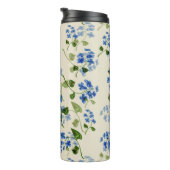 Schitterend bloemloos patroon thermosbeker (Geroteerd rechts)