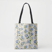 Schitterend bloemloos patroon tote bag (Voorkant)