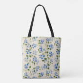 Schitterend bloemloos patroon tote bag (Achterkant)