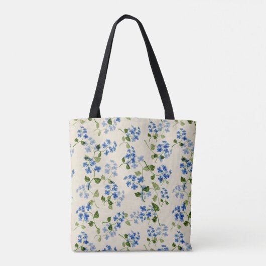 Schitterend bloemloos patroon tote bag (Achterkant)