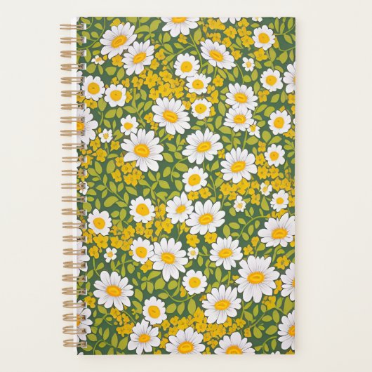 Schitterend bloempatroon planner (Voorkant)