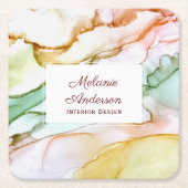 Schitterend Blush Pink Pastel Interior Design Kartonnen Onderzetters (Voorkant)