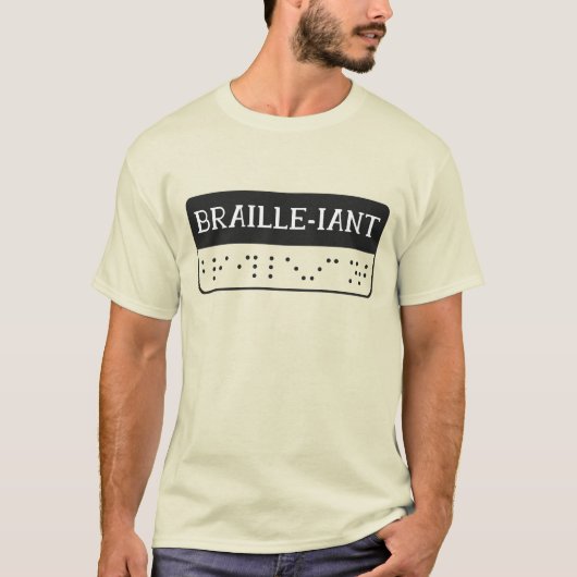 Schitterend braille-taal t-shirt (Voorkant)