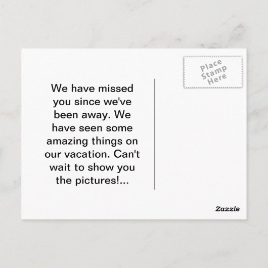 Schitterend briefkaart (Achterkant)