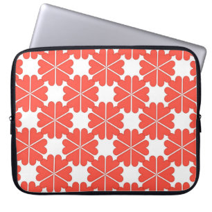 Schitterend cartoon wenskaart met kleurrijke doors laptop sleeve