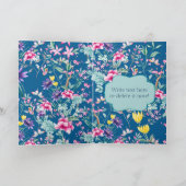 Schitterend Chinoiserie BloemenPatroon | Moederdag Kaart (Binnen)