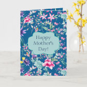 Schitterend Chinoiserie BloemenPatroon | Moederdag Kaart (Gele Bloem)