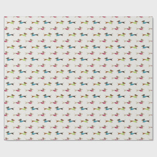 Schitterend Dachshund-patroon Cadeaupapier