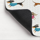 Schitterend Dachshund-patroon Muismat (Hoek)