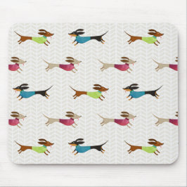 Schitterend Dachshund-patroon Muismat