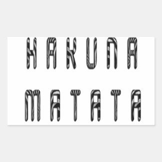 Schitterend design voor Zebra Print Pattern Rechthoekige Sticker