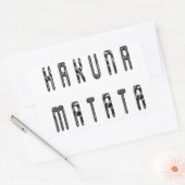 Schitterend design voor Zebra Print Pattern Rechthoekige Sticker (Envelop)