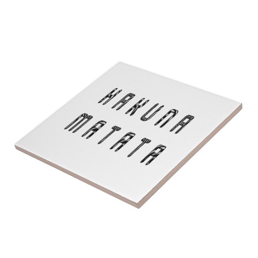 Schitterend design voor Zebra Print Pattern Tegeltje (Zijkant)