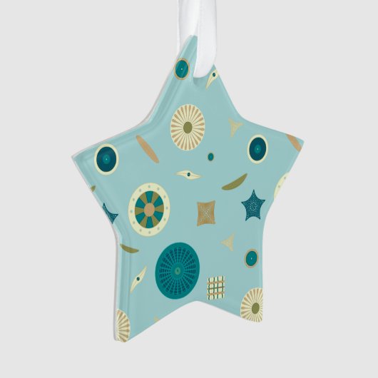 Schitterend diatoom Acrylhoudend Ornament (voorkant)