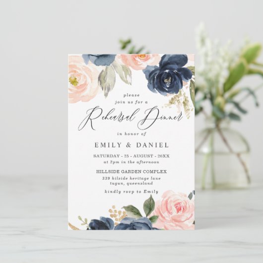 Schitterend dubbeltje en zeemuifbloemen repetitie kaart (Staand voorkant)