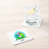 Schitterend Easter Eggs Square Paper Onderzetter (Insitu)