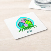 Schitterend Easter Eggs Square Paper Onderzetter (Schuin)