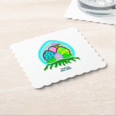 Schitterend Easter Onderzetter met vierkante openi (Gebogen)