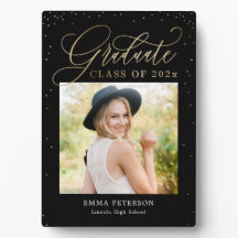 Schitterend EDITABLE Afstuderen Plaque