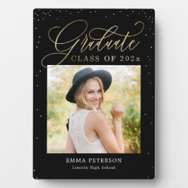 Schitterend EDITABLE Afstuderen Plaque Fotoplaat