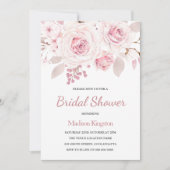 Schitterend Elegant Blush Roos Vrijgezellenfeest Kaart (Voorkant)